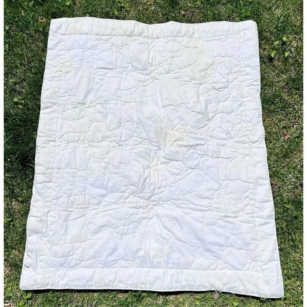 Vintage Nursery Quilt-Dolls, Toy Soldiers, Bears, Blocks Design-READ